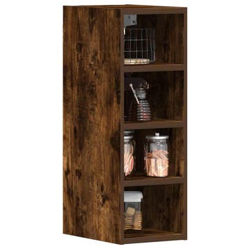 vidaXL Bovenkast Riga 20x29,5x60 cm bewerkt hout gerookt, Huis en Inrichting, Verzenden, Nieuw