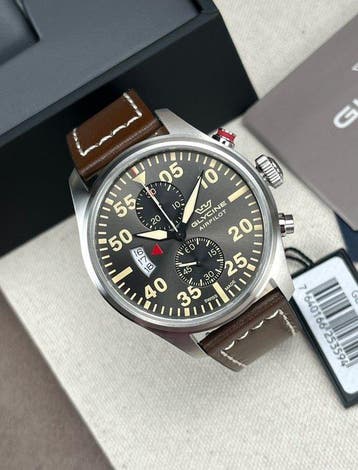 Glycine - Airpilot Chronograph Date Grey - GL0359 - Homme -, Nieuw