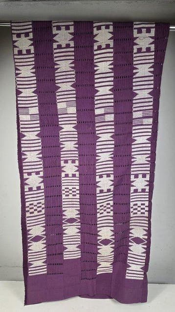Katoenen stof Aso Oke - Yoruba - Nigeria