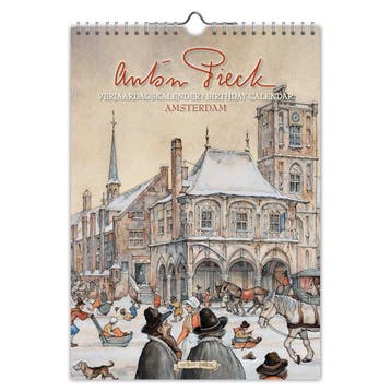 Anton Pieck Amsterdam verjaardagskalender A4, Ophalen of Verzenden