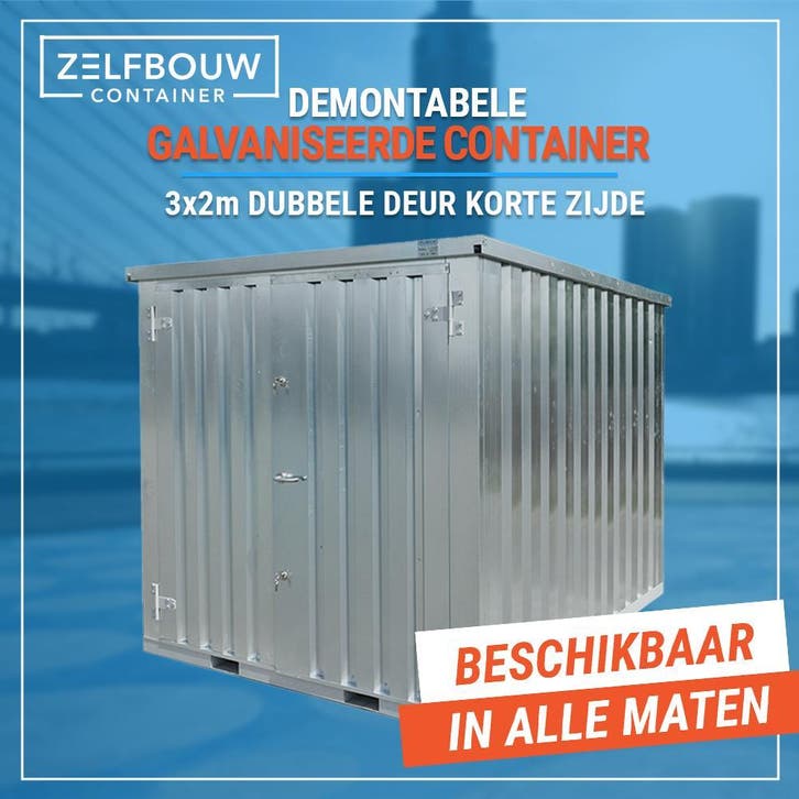 Tuinhuis van metaal van gegalvaniseerd staal | op=op, Tuin en Terras, Overige Tuin en Terras, Nieuw