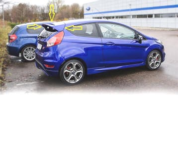 AILERON BECQUET POUR FORD FIESTA MK7 ST 08-12, Verzenden