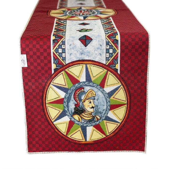 Tafelmiddenstuk (2) - Exclusieve set centrotavola, runner en, Antiek en Kunst, Antiek | Tapijten, Tafelkleden en Textiel