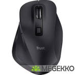 Trust Fyda Draadloze Ergonomische Zwarte Muis, Computers en Software, Verzenden, Nieuw