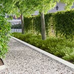 vidaXL Grasafscherming 50 pcs 103 x 15 cm Metaal Wit, Verzenden