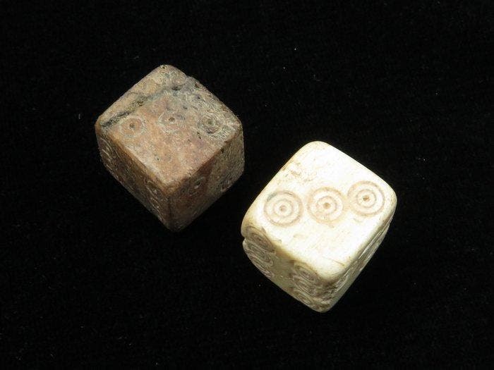 Oud-Romeins (Ox) Bone Gooi 2x. - 1.2 cm (Zonder, Bijoux, Sacs & Beauté, Bijoux anciens