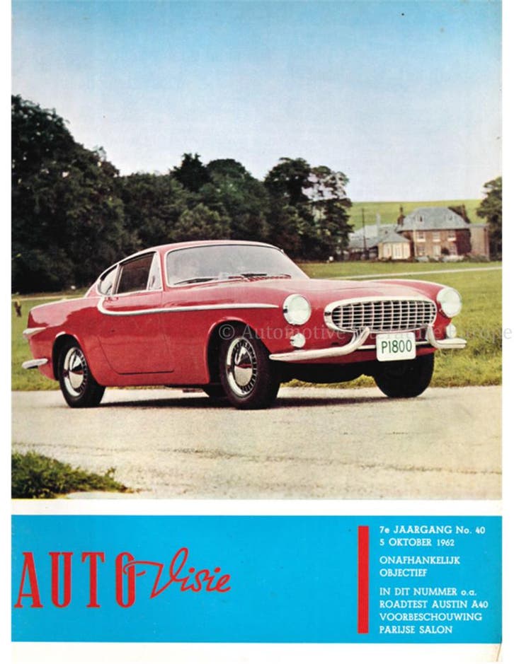 1962 AUTOVISIE MAGAZINE 40 NEDERLANDS, Livres, Autos | Brochures & Magazines, Enlèvement ou Envoi