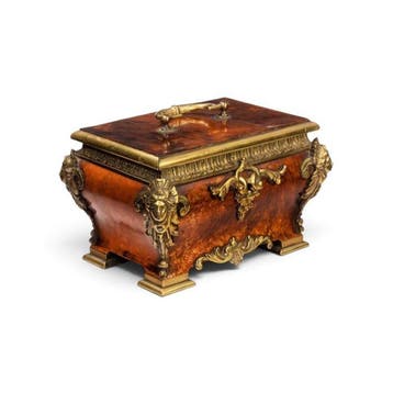Doos - Hout, Brons - Juwelenkist Lodewijk XIV, Antiek en Kunst