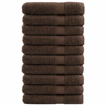 vidaXL Saunadoeken SOLUND 10 st 600 g/m² 80x200 cm bruin, Verzenden
