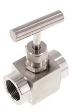 Vanne à pointeau G1 en acier inoxydable PTFE 300 bar - NLS, Verzenden