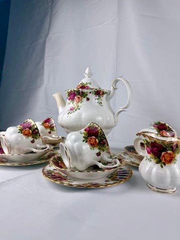 Royal Albert - Koffie- en theeservies (15) - Been - Old