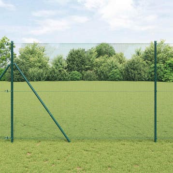 vidaXL Gelast draadhek Groen, Verzenden