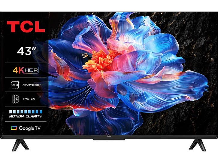 Tcl -   4k Uhd Google Tv 43(2025) - Zwart, TV, Hi-fi & Vidéo, Télévisions, Envoi