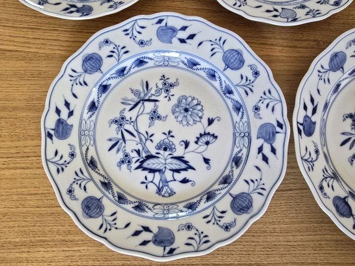 Meissen - Set of 5 Antique Meissen Blue Onion, Antiek en Kunst, Antiek | Glaswerk en Kristal