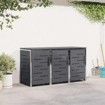 vidaXL Containerombouw Roestvrij staal Antracietkleurig, Verzenden
