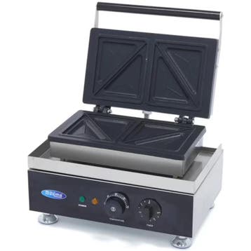 Tosti-IJzer | RVS | Gehalveerde Sneden | 50°C/300°C |, Verzenden, Nieuw in verpakking