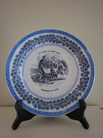 Boch Frères - Keramis (1860-1880) - Bord (6) - “Les Voyages