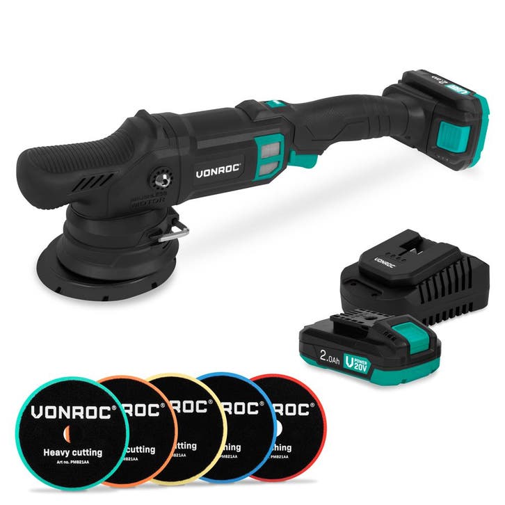 PRO Excentrische Polijstmachine 20V – Ø 125mm | Incl. 2x, Doe-het-zelf en Bouw, Gereedschap | Overige machines, Nieuw, Verzenden
