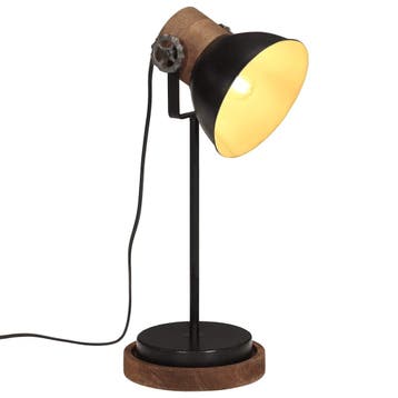 vidaXL Bureaulamp 25 W E27 17x17x50 cm zwart, Verzenden