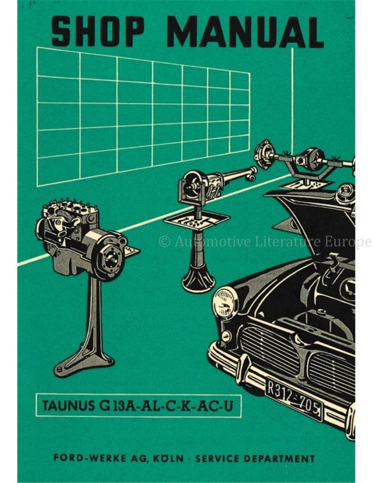 1954 FORD TAUNUS WERKPLAATSHANBOEK ENGELS, Livres, Autos | Livres
