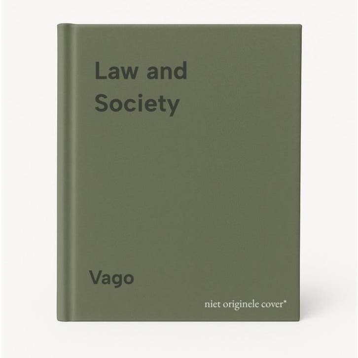 Law and Society 9780132553162 Vago, Boeken, Taal | Engels, Gelezen, Verzenden
