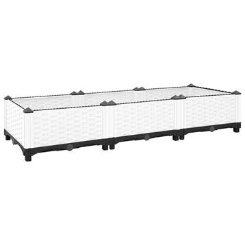 vidaXL Plantenbak verhoogd 120x40x23 cm polypropeen, Verzenden