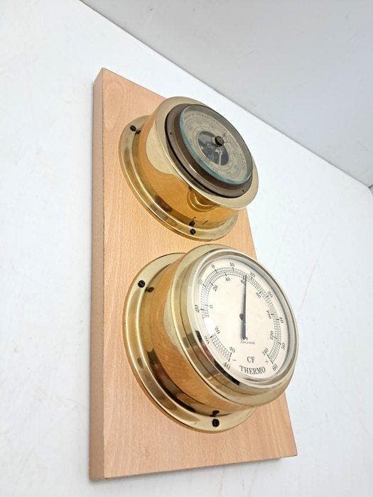 Junghans - Weerstation - Messing, Antiek en Kunst, Curiosa en Brocante