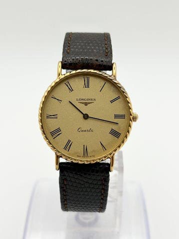 Longines - Longines Vintage Quartz Roman Dial Dress Watch -