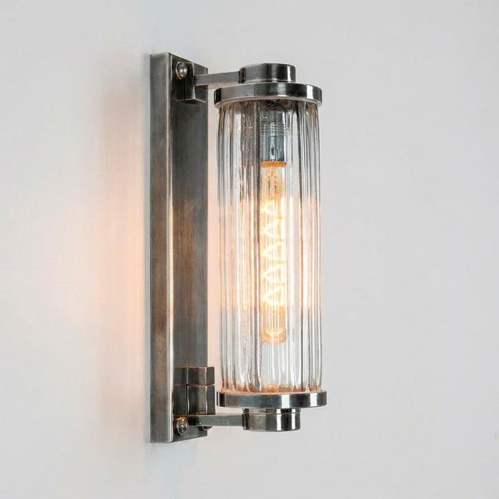 Wandverlichting modern Muurlamp Porter Outdoor Antiek Zilver, Tuin en Terras, Buitenverlichting, Verzenden