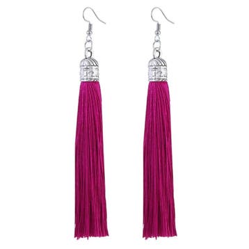 Fako Bijoux - Oorbellen - Kwast Romania XL - Fuchsia, Verzenden, Nieuw