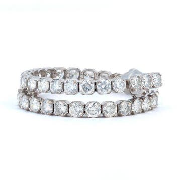 Zonder minimumprijs - Armband - 14 karaat Witgoud - 12.10ct., Nieuw