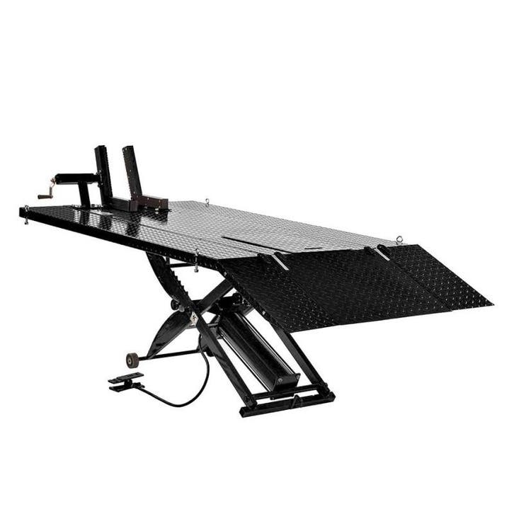 Extra brede heftafel motorfiets pneumatisch zwart, Auto-onderdelen, Motor en Toebehoren, Ophalen of Verzenden