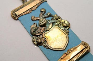 800 zilver - heraldiek - Hanger - 800 Studentika horlogefob