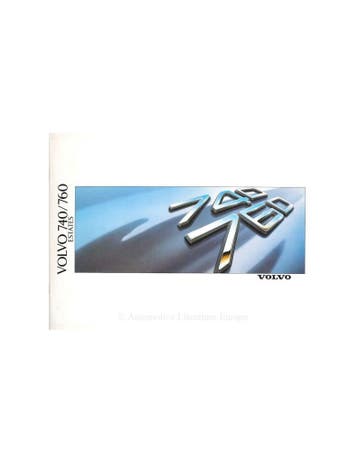 1988 VOLVO 740 / 760 ESTATES BROCHURE NEDERLANDS