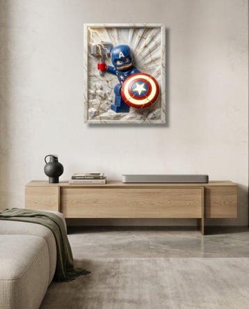 Makayhos - [Canvas] Brick Patriot – Thunder Shield, Nieuw