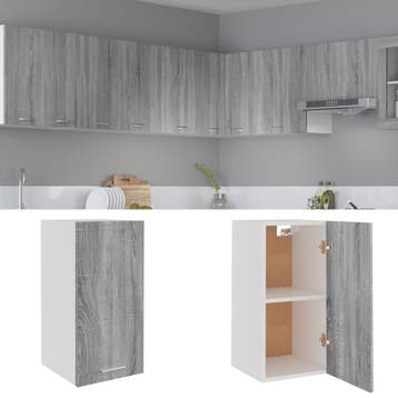 vidaXL Bovenkast Lyon 29,5x31x60 cm grijs sonoma, Huis en Inrichting, Verzenden, Nieuw