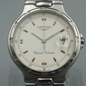 Longines - Conquest Perpetual Calendar - Sans prix de, Handtassen en Accessoires, Horloges | Antiek