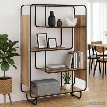 vidaXL Highboard Artisanaal eiken 93.5 x 37.5 x 144 cm, Verzenden, Nieuw