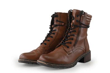 Jana Veterboots in maat 39 Cognac, Verzenden, Overige typen
