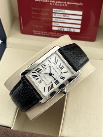 Cartier - Tank Solo - W5200027 - Homme - 2016, Handtassen en Accessoires, Nieuw