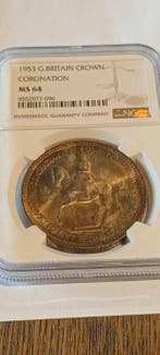 Verenigd Koninkrijk. Elizabeth II. 1 Crown 1953 Coronation