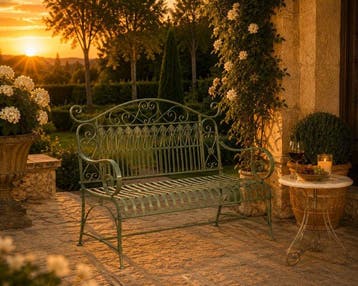 Garden Bench Heart - New - Bank - Metaal