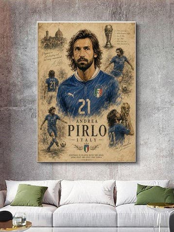 Shayer - Andrea Pirlo The Italian Maestro - XL - 60x80cm -