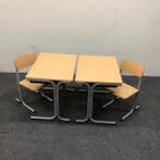 complete schoolset Galvanitas 11 stuks tafels + stoelen