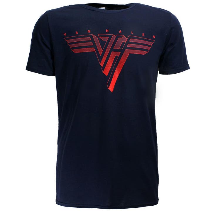 Eddy Van Halen Classic Red Logo T-Shirt, Kleding | Heren, T-shirts
