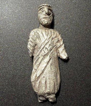 Oud-Romeins Zilver Figuur van de oppergod Jupiter (Zeus),