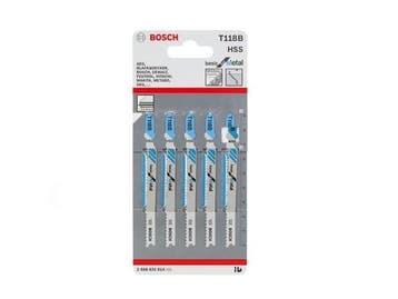 Veiling - 8x Bosch decoupeerzaagblad 5-pack T118B