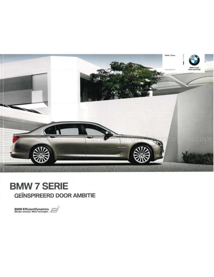 2010 BMW 7 SERIE BROCHURE NEDERLANDS, Boeken, Auto's | Folders en Tijdschriften
