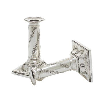 Hawksworth, Eyre & Co Ltd - Kaarsenhouder (2) - .925 zilver