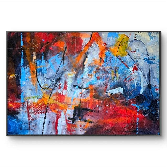Barbara Chrzaszczkiewicz (1958) - Abstract Pulse - XXL, Antiquités & Art, Art | Peinture | Moderne